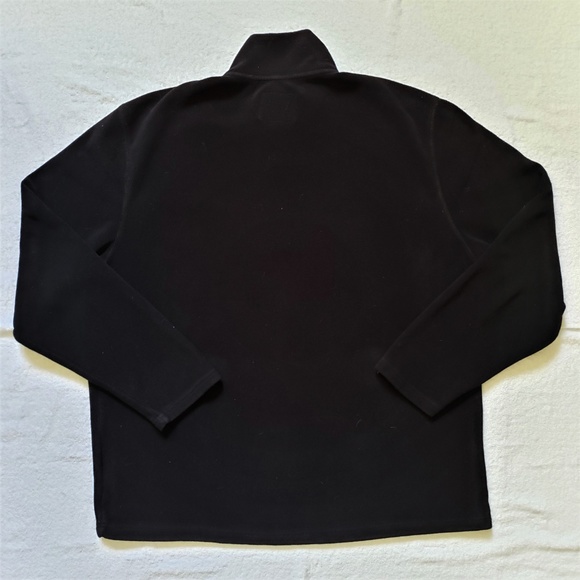 St John's Bay 1/4 Zip Fleece Black Top - XL - Picture 2 of 4